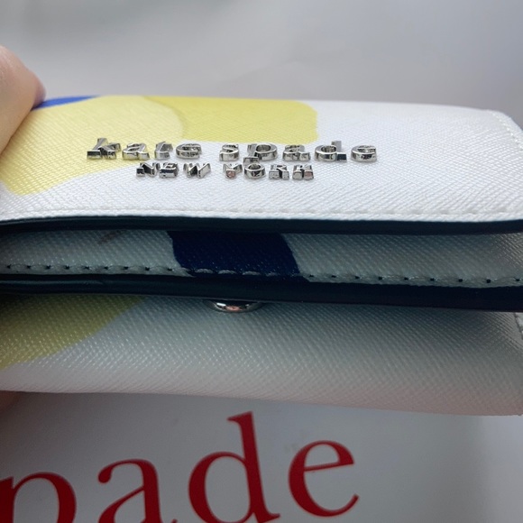 Kate spade micro tri fold wallet lemon zest - Picture 3 of 13